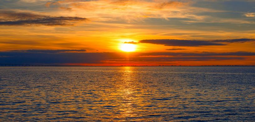 nature is like poetry: profound like poetry, sometimes wild like poetry, beautiful - just like poetry. On the photo there is a sunset on the sea